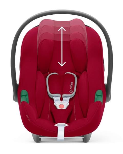 Коляска 3 в 1 Cybex Priam IV Chrome Brown и автокресло Aton B2 i-Size Dynamic Red Peach Pink
