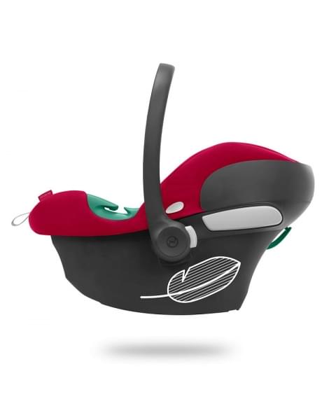 Коляска 3 в 1 Cybex Priam IV Chrome Brown и автокресло Aton B2 i-Size Dynamic Red Peach Pink