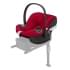 Коляска 3 в 1 Cybex Priam IV Chrome Brown и автокресло Aton B2 i-Size Dynamic Red Peach Pink