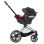 Коляска 3 в 1 Cybex Priam IV Chrome Brown и автокресло Aton B2 i-Size Dynamic Red Peach Pink