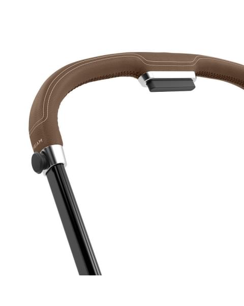 Коляска 3 в 1 Cybex Priam IV Chrome Brown и автокресло Aton B2 i-Size Dynamic Red Peach Pink