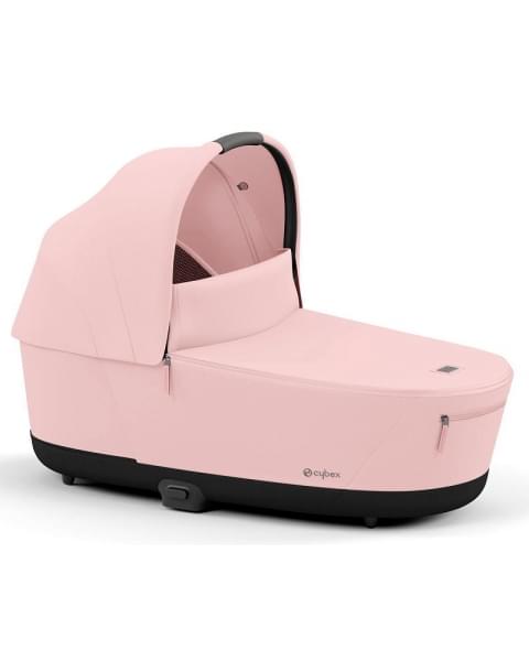 Коляска 3 в 1 Cybex Priam IV Chrome Brown и автокресло Aton B2 i-Size Dynamic Red Peach Pink