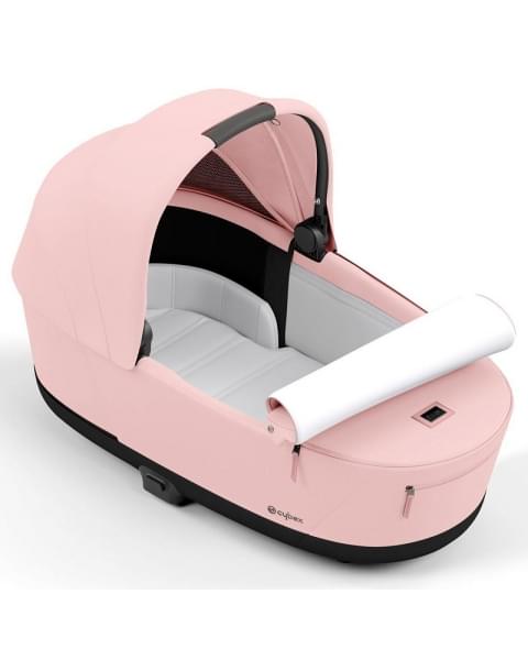 Коляска 3 в 1 Cybex Priam IV Chrome Brown и автокресло Aton B2 i-Size Dynamic Red Peach Pink