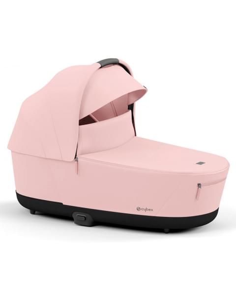 Коляска 3 в 1 Cybex Priam IV Chrome Brown и автокресло Aton B2 i-Size Dynamic Red Peach Pink