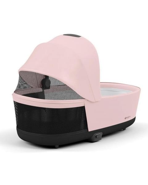 Коляска 3 в 1 Cybex Priam IV Chrome Brown и автокресло Aton B2 i-Size Dynamic Red Peach Pink