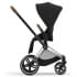 Коляска 3 в 1 Cybex Priam IV Chrome Brown и автокресло Aton B2 i-Size Dynamic Red Sepia Black