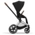 Коляска 3 в 1 Cybex Priam IV Chrome Brown и автокресло Aton B2 i-Size Dynamic Red Sepia Black