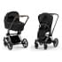 Коляска 3 в 1 Cybex Priam IV Chrome Brown и автокресло Aton B2 i-Size Dynamic Red Sepia Black