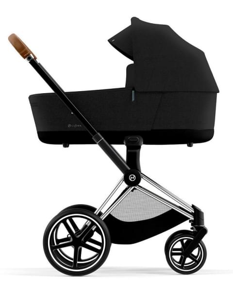 Коляска 3 в 1 Cybex Priam IV Chrome Brown и автокресло Aton B2 i-Size Dynamic Red Sepia Black