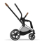 Коляска 3 в 1 Cybex Priam IV Chrome Brown и автокресло Aton B2 i-Size Dynamic Red Sepia Black