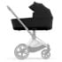 Коляска 3 в 1 Cybex Priam IV Chrome Brown и автокресло Aton B2 i-Size Dynamic Red Sepia Black