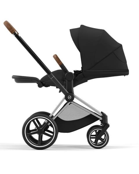 Коляска 3 в 1 Cybex Priam IV Chrome Brown и автокресло Aton B2 i-Size Dynamic Red Sepia Black