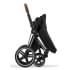 Коляска 3 в 1 Cybex Priam IV Chrome Brown и автокресло Aton B2 i-Size Dynamic Red Sepia Black