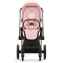 Коляска 3 в 1 Cybex Priam IV Rosegold и автокресло Aton S2 i-Size с базой Base One Peach Pink/Moon Black