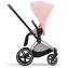 Коляска 3 в 1 Cybex Priam IV Rosegold и автокресло Aton S2 i-Size с базой Base One Peach Pink/Moon Black