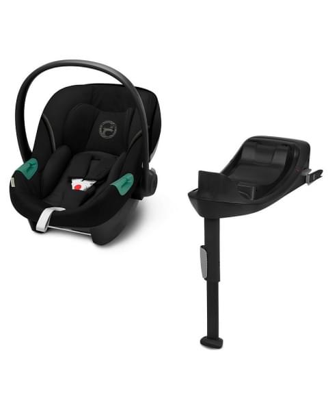 Коляска 3 в 1 Cybex Priam IV Rosegold и автокресло Aton S2 i-Size с базой Base One Peach Pink/Moon Black