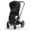 Коляска 3 в 1 Cybex Priam IV Rosegold и автокресло Aton S2 i-Size с базой Base One Sepia Black/Moon Black
