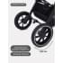 Коляска 3 в 1 Mowbaby Zoom PU silver cacao brown