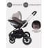 Коляска 3 в 1 Mowbaby Zoom PU silver cacao brown