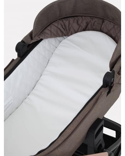 Коляска 3 в 1 Mowbaby Zoom PU silver cacao brown