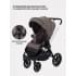 Коляска 3 в 1 Mowbaby Zoom PU silver cacao brown