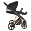 Коляска 3 в 1 Roan Sol Lux, Raven шасси Rose Gold (Черный)