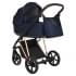 Коляска 3 в 1 Roan Sol Luxury, Mystic Blue шасси Rose Gold (Синий)