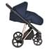 Коляска 3 в 1 Roan Sol Luxury, Mystic Blue шасси Rose Gold (Синий)