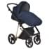 Коляска 3 в 1 Roan Sol Luxury, Mystic Blue шасси Rose Gold (Синий)