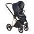 Коляска 3 в 1 Roan Sol Luxury, Mystic Blue шасси Rose Gold (Синий)