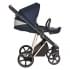Коляска 3 в 1 Roan Sol Luxury, Mystic Blue шасси Rose Gold (Синий)