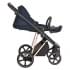 Коляска 3 в 1 Roan Sol Luxury, Mystic Blue шасси Rose Gold (Синий)