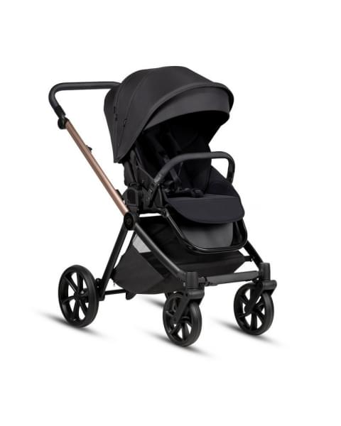 Коляска 3 в 1 Tutis Mio 3+ NEW Black Edition, Rose Gold (292)