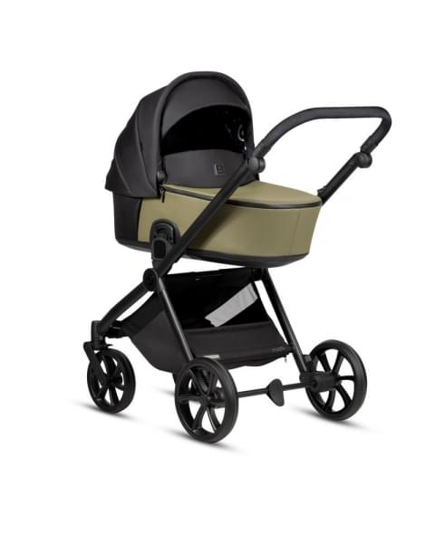 Коляска 3 в 1 Tutis Mio 3+ NEW Leather, Olive (025)