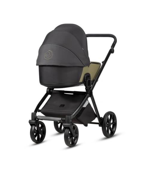 Коляска 3 в 1 Tutis Mio 3+ NEW Leather, Olive (025)