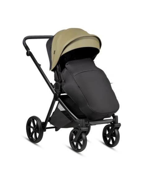 Коляска 3 в 1 Tutis Mio 3+ NEW Leather, Olive (025)