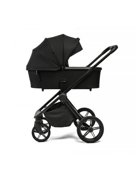 Коляска детская Peppy Monaco Plus 2 в 1 Black (черный), рама черная