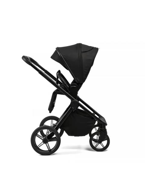 Коляска детская Peppy Monaco Plus 2 в 1 Black (черный), рама черная
