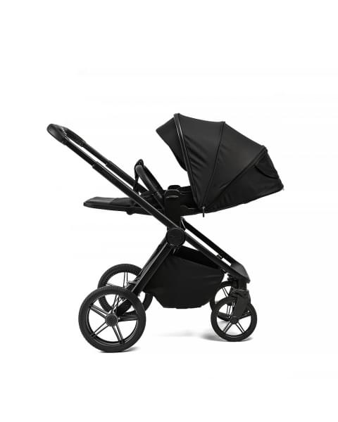 Коляска детская Peppy Monaco Plus 2 в 1 Black (черный), рама черная