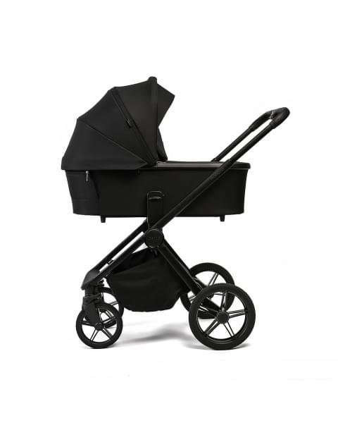 Коляска детская Peppy Monaco Plus 2 в 1 Black (черный), рама черная