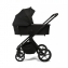 Коляска детская Peppy Monaco Plus 2 в 1 Black (черный), рама черная