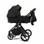 Коляска детская Peppy Monaco Plus 2 в 1 Black (черный), рама черная