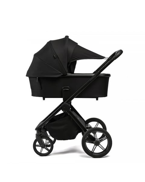 Коляска детская Peppy Monaco Plus 2 в 1 Black (черный), рама черная