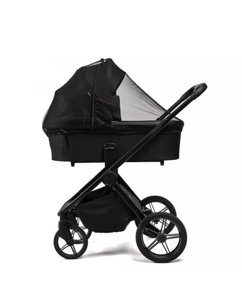 Коляска детская Peppy Monaco Plus 2 в 1 Black (черный), рама черная