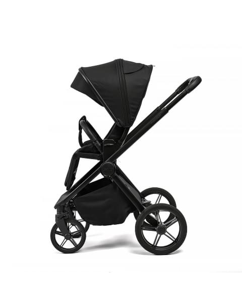 Коляска детская Peppy Monaco Plus 2 в 1 Black (черный), рама черная