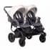 Коляска для двойни 2 в 1 Indigo Charlotte Sity Duo, Cs 01 (Темно-серый + Светло-бежевый)