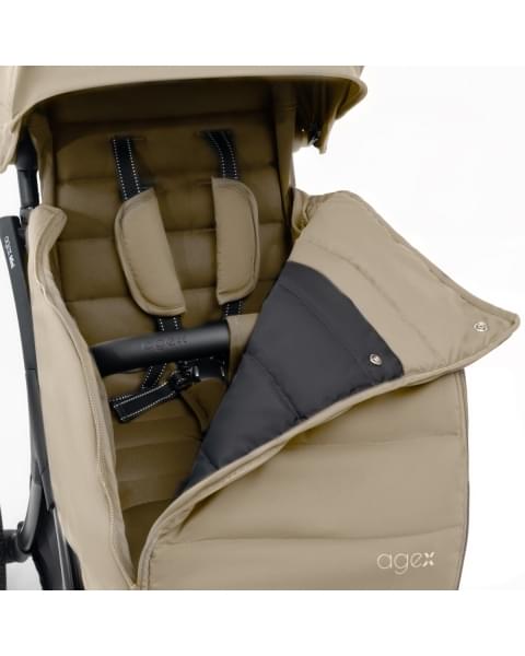 Коляска прогулочная Agex Mini LX, Beige (Бежевый)