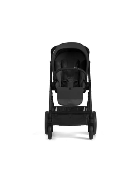 Коляска прогулочная Cybex Balios S Lux New 2023 шасси Black, Moon Black (Черный / шасси Черный)