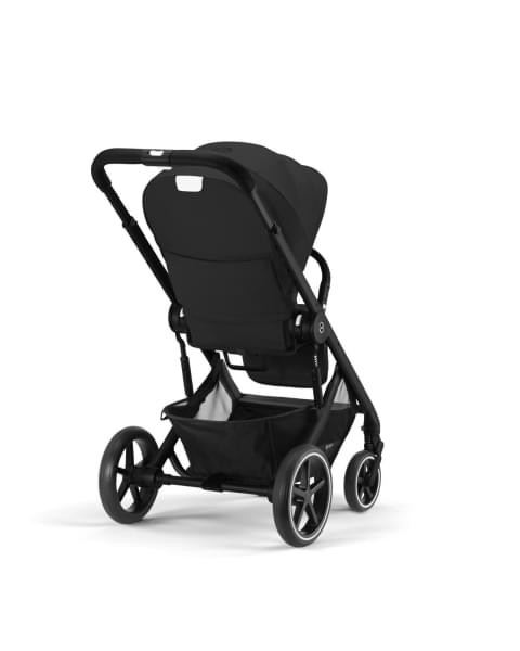 Коляска прогулочная Cybex Balios S Lux New 2023 шасси Black, Moon Black (Черный / шасси Черный)