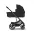 Коляска прогулочная Cybex Balios S Lux New 2023 шасси Black, Moon Black (Черный / шасси Черный)